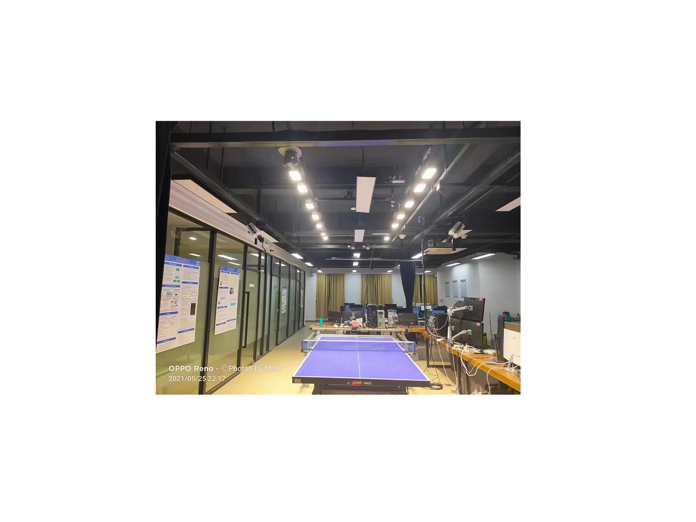 豐上光電助力補光超牛系統-三維自動捕捉兵乒球